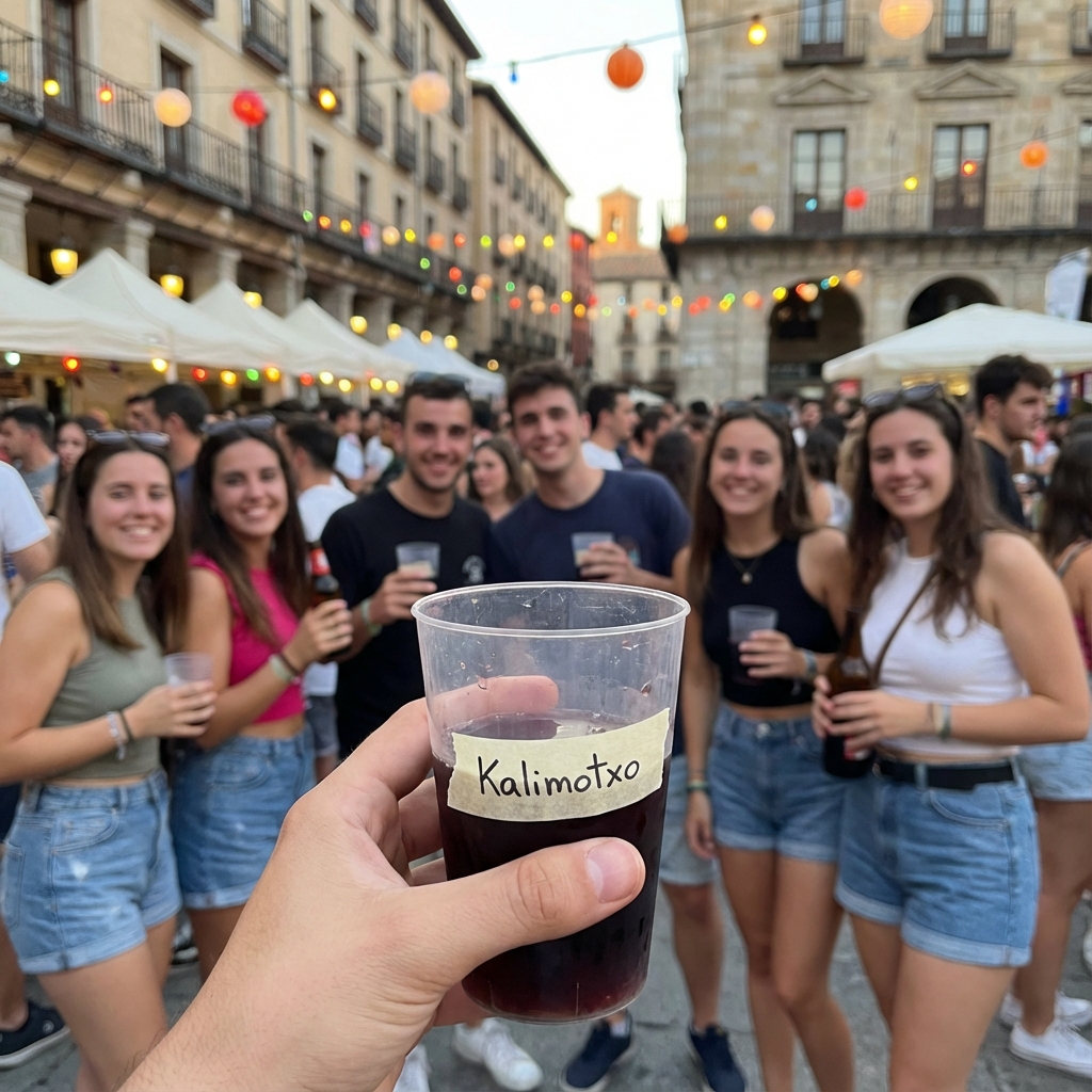 Calimocho at a Spanish street festival