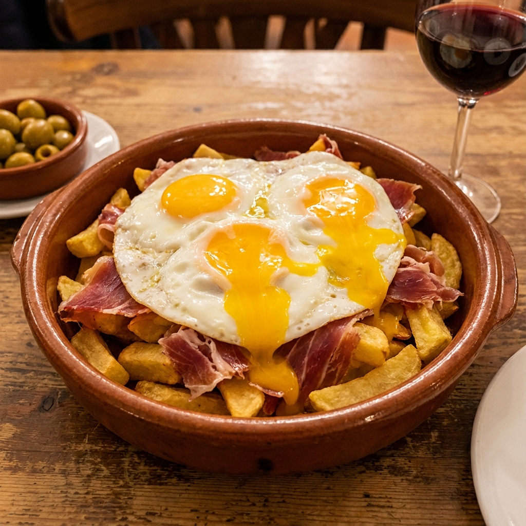 Huevos Rotos Casa Lucio style